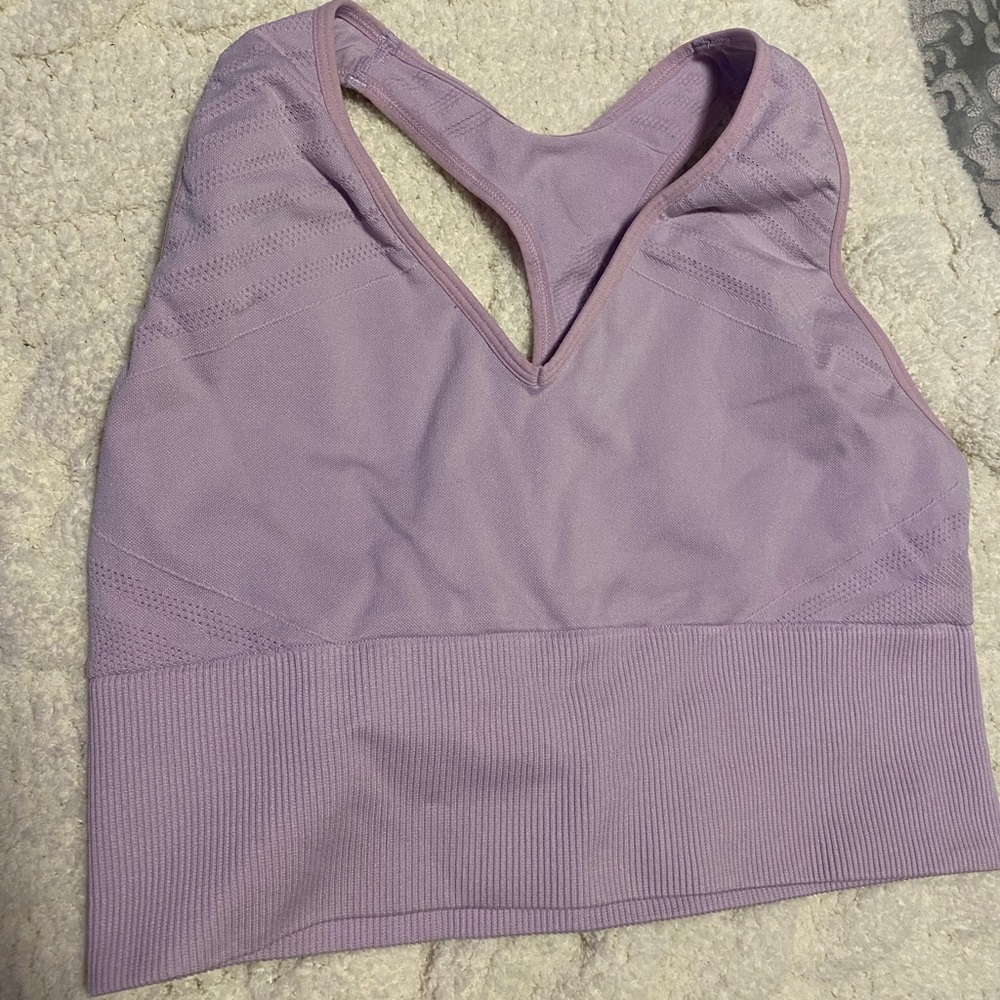 VS SPORT | lavender racer back sports bra size M